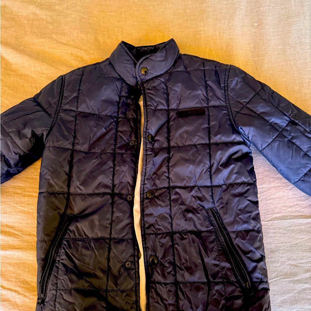 Volcom jacket boys size small navy
